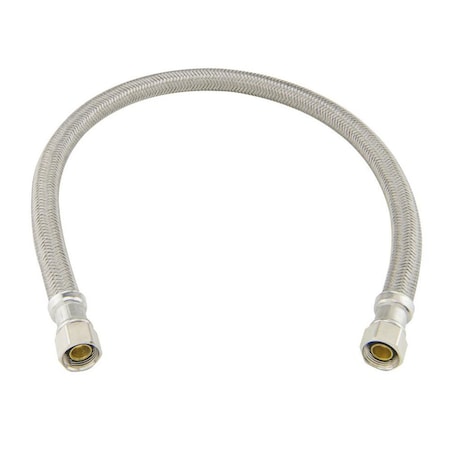 Thrifco Plumbing 3/8 Inch Comp x 3/8 Inch Union x 6 Inch Long Stainless Steel Faucet Riser 4401488